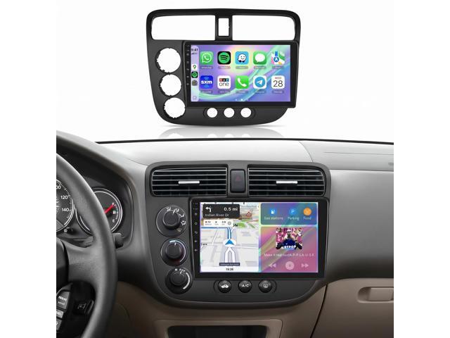 5Ghz WiFi Car Radio Stereo for Honda Civic 2001-2005 2+64G, 9' Touch Screen/Android 15/Wireless CarPlay/Android Auto/DSP EQ/GPS...
