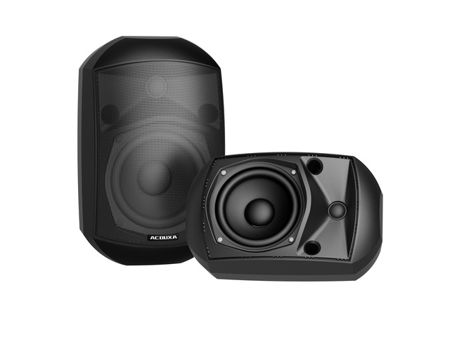 5.25 Inch Wall Mount Bluetooth 6.0 Outdoor Speaker,IP66 Waterproof Indoor/Outdoor Sound System,2-Way Woofer & Tweeter,600W Peak Wired Speakers for...