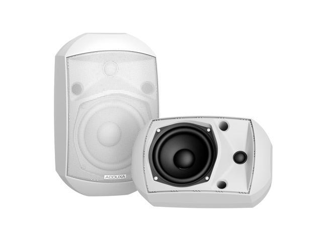 5.25 Inch Wall Mount Bluetooth 6.0 Outdoor Speaker,IP66 Waterproof Indoor/Outdoor Sound System,2-Way Woofer & Tweeter,600W Peak Wired Speakers for.