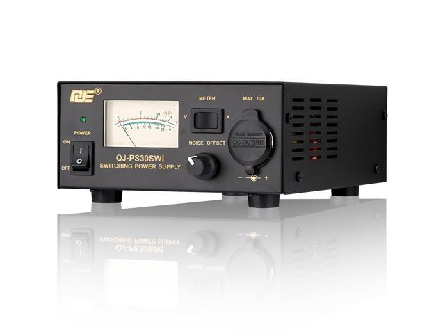 13.8V 30A DC Power Supply for Ham Radio,Regulated Bench Power Supply with Noise Offset,Analog Lab AC to DC Switching Converter,Cigarette Plug.