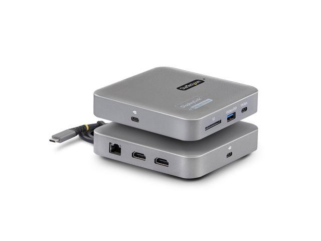 7-in-1 USB C DisplayLink Dual Monitor Docking Station, 4K 60Hz HDMI Dock for MacBook M1 M2 M3 M4 & Windows, USB 10Gbps Hub, Gigabit Ethernet, SD,...