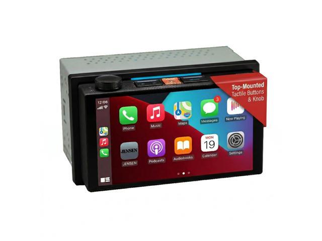 J5UP7 7-inch Top Mount Control Certified Wireless Apple Carplay Android Auto Double DIN Car Stereo Touchscreen Receiver with Bluetooth .