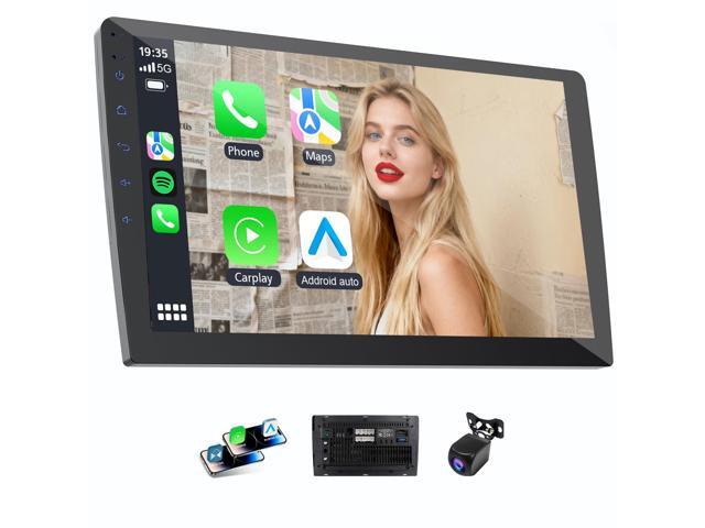 10.1' HD Touchscreen Wireless Carplay Screen for Car with Carplay and Android auto, Double Din, GPS, WiFi, BT5.1, 8-core Processor, Voice Control,...