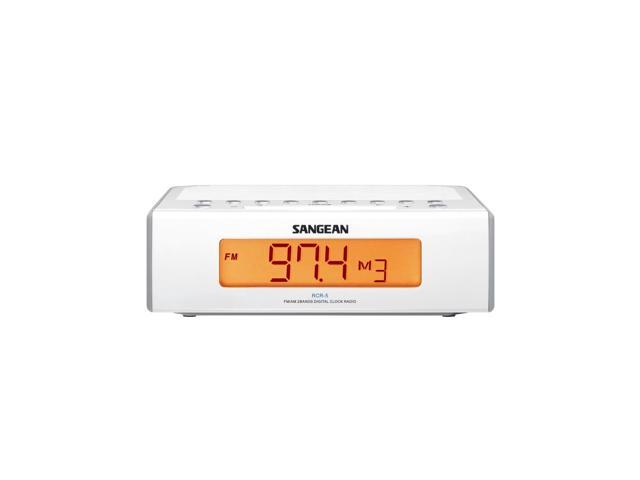 RCR-5 Digital AM/FM Clock Radio, White