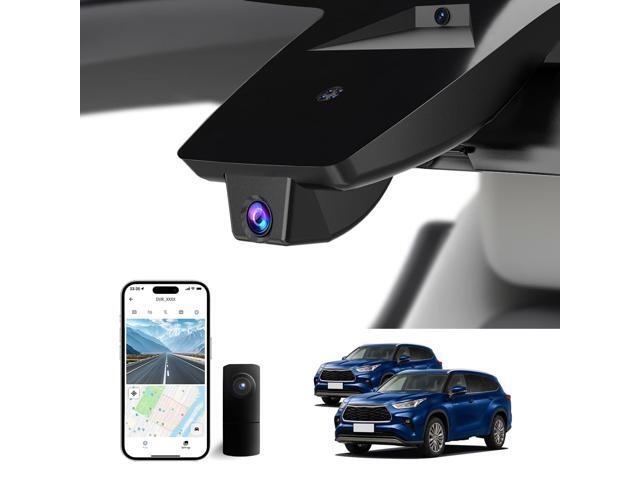 Front 4K & Rear 1080P Dash Cam for Toyota Highlander 2020-2026 L LE Limited XLE XSE Platinum UX70 (Gen4),OEM Factory Look,WiFi & APP,G-Sensor,Loop.