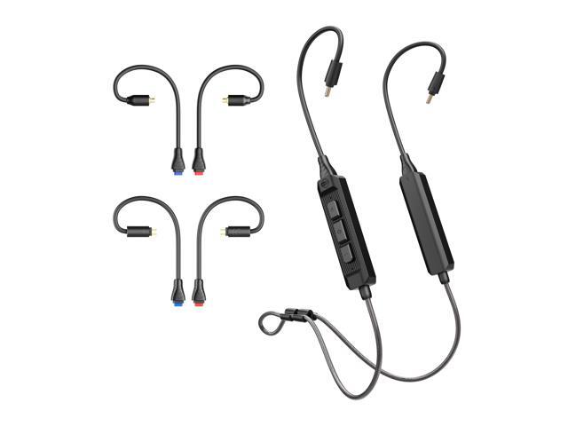 BT3 Bluetooth Wireless Adapter Cable for in-Ear Monitors - Includes MMCX, 2-pin (0.78mm) & DC connectors for Wide IEM Compatibility; Bluetooth 5.4,...