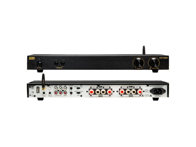 OSD XMP100 GEN2 2X 100W Class D High Power Stereo Amplifier, Bass and Treble Control 90 dB SNR, Wireless BT