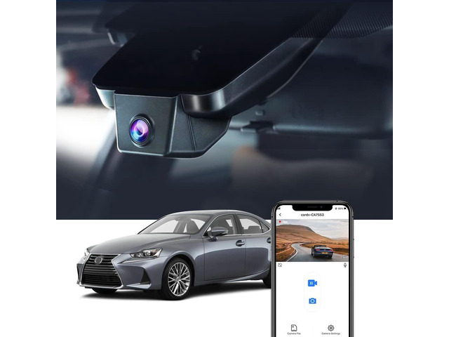 4K Dash Cam Compatible with Lexus is 2017-2025 IS350 IS300 AWD IS200t F Sport, OEM Factory Look, 2160P UHD Video, Built-in WiFi & APP, Loop...