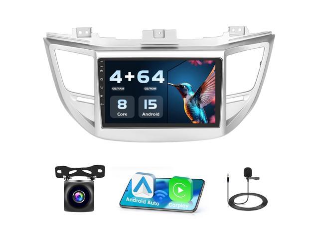 8 Cores 4+64G Android 15 Car Radio for Hyundai Tucson 2015-2018, 9' 1280 * 720 Touch Screen Carplay Android Auto Radio with 32EQ Bluetooth5.0.