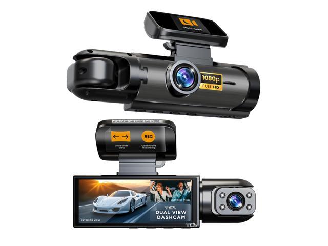 Vital Dash Camera Pro 2026 Dashcam Front and Rear Camera for Cars Dual Car Camera with Night Vision, G-Sensor 24/7 Parking Surveillance, Loop.