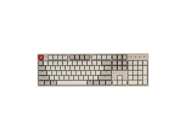 C2 Full Size Hot-swappable Wired Mechanical Keyboard Compatible with Mac, Brown Switch, 104 Keys ABS Retro Color Keycaps Gaming Keyboard for...