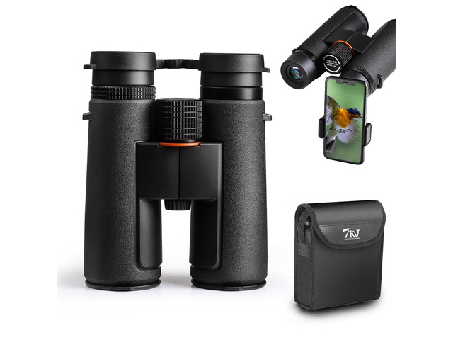 10x42 Binoculars for Adults High Powered - Waterproof Fogproof BAK4 Prism, with Phone Adapter for Bird Watching, Hunting, Travel