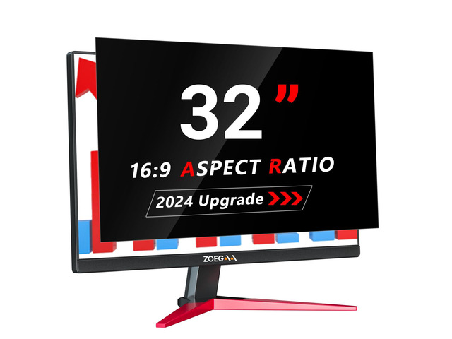 32 Inch Computer Privacy Screen for 16:9 Aspect Ratio Widescreen Monitor, Blue Light Eye Protection Anti Glare Computer Monitor Privacy Filter,...