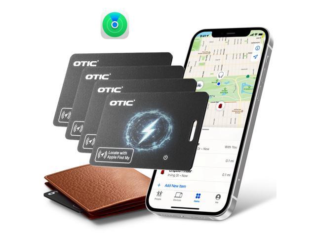 Wallet Tracker Card Apple Find My Card Slim 1.7mm Smart Card Wallet Finder Item Locatorfor iPhone, Passport, Luggage, Keys Rechargeable & IP67.