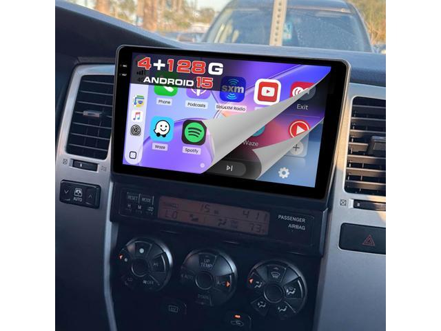 4+128G Radio for Toyota 4Runner 2003-2009/Tundra 2003-2006/Sequoia 2003-2007, 9' Touch Screen Bluetooth Radio with Wireless CarPlay/Android Auto,.