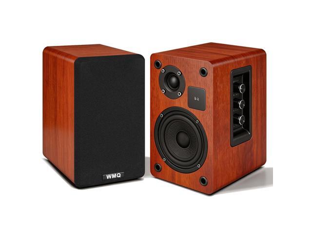 Powered Bookshelf Speaker Pair,60W Home Stereo Speakers with BT,AUX & Type-C Input, 5.5' Carbon Fiber Woofer & 1' Tweeter, Compatible with...