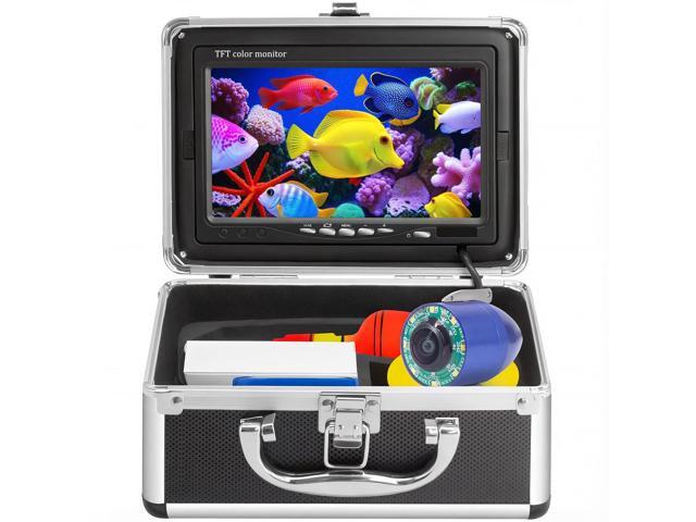 Underwater Fishing Camera, Portable Fish Finder with 7' LCD Monitor, IP68 Waterproof 1000TVL HD Fishing Camera with Infrared Lights for Lake Kayak...
