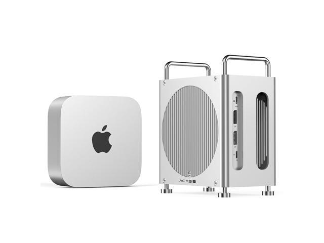 40Gbps Mac mini M4 Dock Ultra-Fast Transmission, Mac mini M4 Hub with Signle ssd Enclosure Support Up to 8TB 2*DP+3*USB-A+SD/TF for Video Editor,.