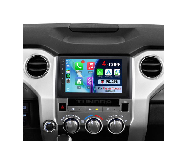 Car Radio Stereo for Toyota Tundra 2020 2021 with Wireless Carplay Android Auto, 2+32GB 9' IPS Touch Screen for Tundra with in-Dash Bluetooth WiFi...