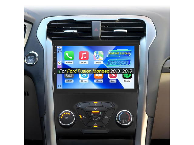 [2+64G] Car Radio for Ford Fusion Mondeo 2013-2019 with Wireless Carplay and Android Auto - 9 Inch Touchscreen Android Car Stereo - DSP/Multiple...