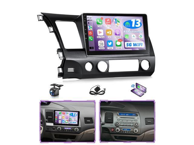 8 CORE Car Stereo for Honda Civic 2006 to 2011 Wireless CarPlay Android Auto, 10.1' IPS Touchscreen for Civic Radio Head Unit GPS Navi 5G WiFi.