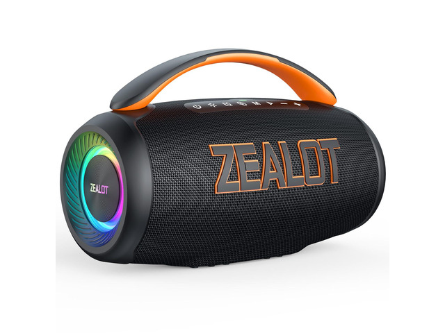 Portable Bluetooth Speaker, 80W Peak Waterproof Loud Booming Sound Speakers, Dual Pairing, XBass, 20H Playtime, Outdoor Speaker with Handle for...