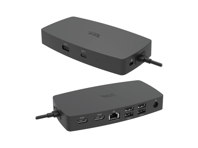 Laptop Docking Station (DS-1000) USB-C with Dual 4K HDMI Displays, Six USB Ports, Ethernet Port, Power for Laptop, TAA Compliant