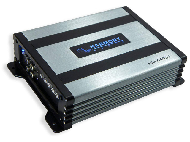 HA-A400.1 Car Stereo Class D Amp Mono 800 Watt Subwoofer Amplifier - 1 Ohm Stable - Includes Bass Remote