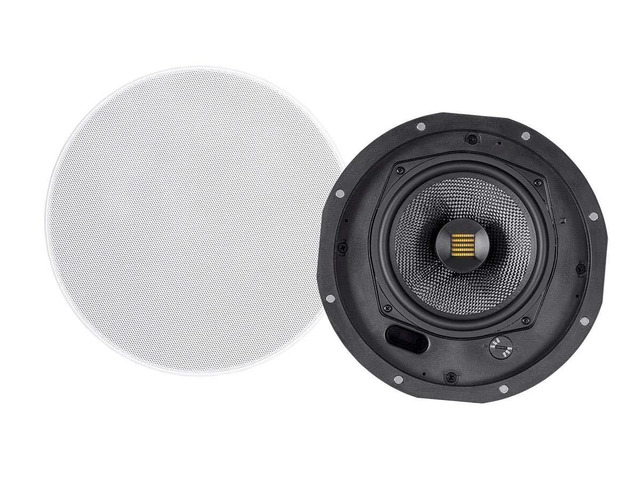 3-Way Carbon Fiber In-Wall Column Speaker - 6.5 Inch, With Ribbon Tweeter, Black - Amber Series