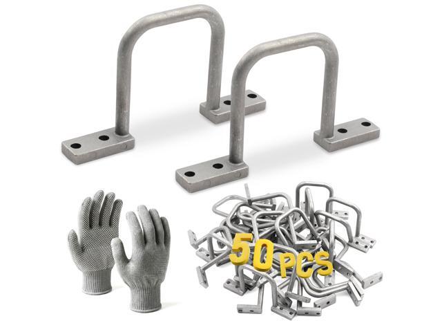 50 Pcs Cable Management D Ring - 2 Inch D Ring Aluminum Cable Distribution Ring for Sorting Out Electric Cables - Sliver
