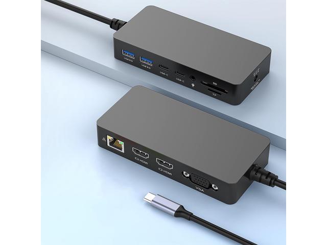 New Surface Thunderbolt 4 Dock Triple Displays 4K HDMI*2+VGA, 12 in 1 Surface Pro Docking Station with Power Adapter for Surface Pro...