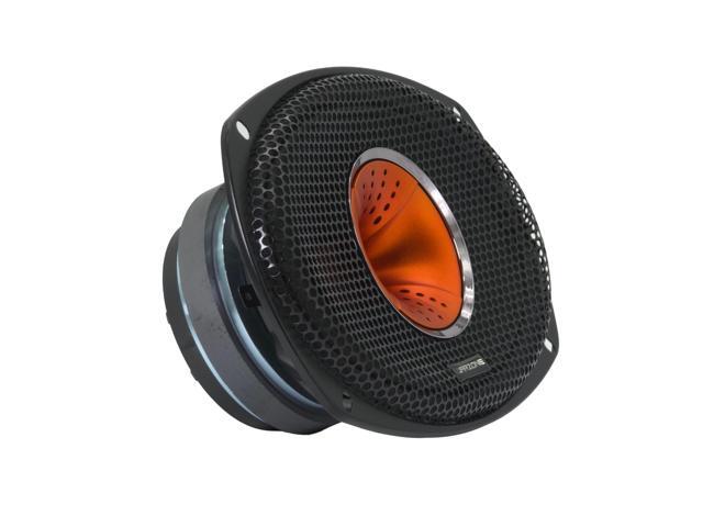 WZ69Si 6x9-Inch Mid-Range + Driver Speaker, 1200W Max, 4 Ohms, 30oz Magnet, Black Steel Basket with Aluminum Dome Tweeter for Car Audio (Single)