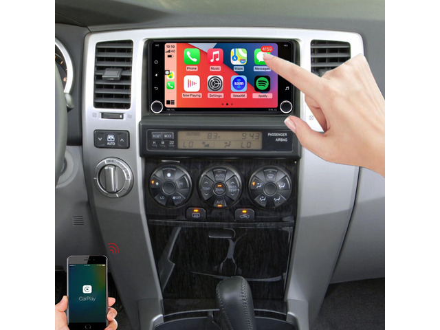for Toyota 4Runner Radio Upgrade 2003-2009 Tundra 2000-2006 Sequoia 2001-2007 Stereo Replacement,Touch Screen,Carplay Android Auto Ready,Free Back...