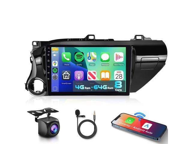 8 Core 4G+64G Car Radio for Toyota Hilux 2015-2020, Wireless Apple Carplay Android Auto Car Stereo, 10.1 IPS Touchscreen with WiFi, GPS,...