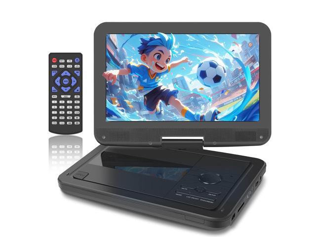 12.5' Portable DVD Player with 10.1 HD Swivel Screen, 5-6Hrs Play, DVD Player Portable with Dual Speaker, Support SYNC TV/USB/SD Card/AV, Play All...