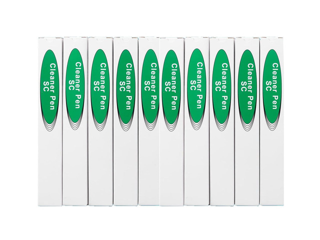 Fiber Optic Connector Cleaning Pen,10 PCS Fiber Optic Cleaner Pen for 2.5mm Ferrules SC,FC,ST,SC/APC and FC/APC, Achieve 800+ Cleanings
