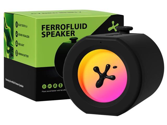 Dancing Ferrofluid Bluetooth Speaker, Ferro Fluid Sound Visualizer with Colorful Lamp, Cool Magnetic Liquid Ferrofluid Display with Music Rhythm,.