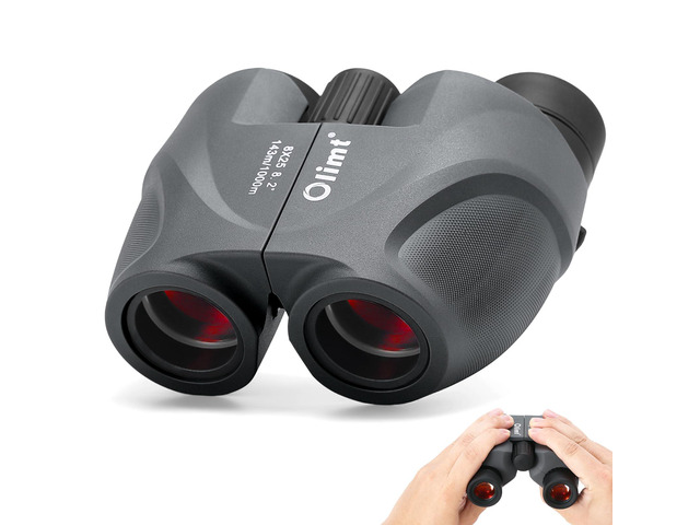 8x25 Compact Binoculars, Small Lightweight Handheld Portable Mini Pocket BAK-4 Prism 8.2° Wide Angle View ED Lens Professional HD Optics for Adults...