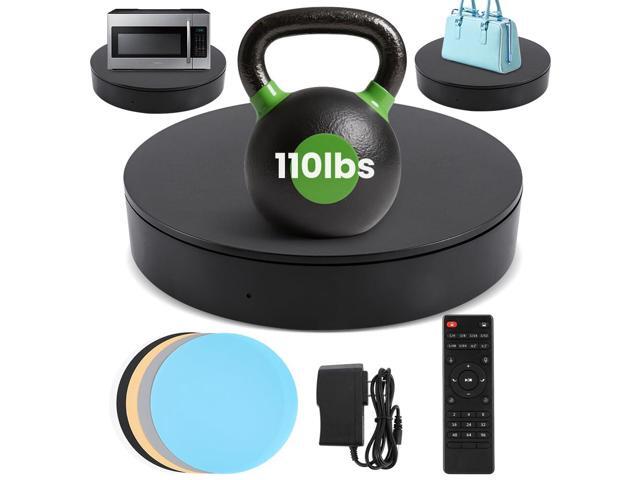 Photography Turntable 13.7inch/110lb with Remote Control Motorized Rotating Display Stand, 360 Degree for Product Photography, Video Shooting, 3D.