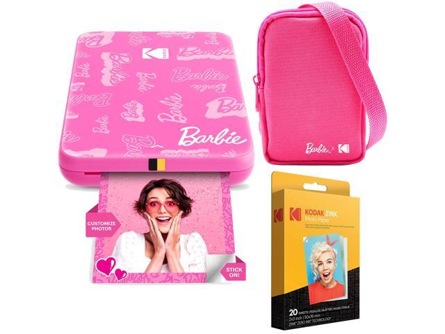 x Barbie Step Slim Wireless Instant Portable Photo Mobile Printer Barbie Starter Bundle (Signature Style)+ Barbie Deluxe Camera Case + Zink Paper.