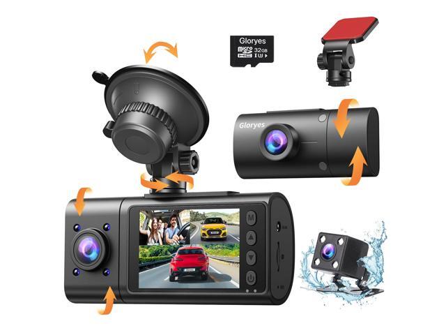Dash Cam, 3 Channel Dash Cam Front and Rear Inside, Interior Car Camera, 2.5K/1440P Single Fr,Fr+Interior, Front+Rear Dash Camera for Cars Taxi.