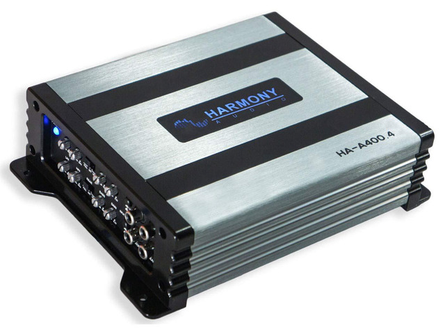 HA-A400.4 Car Stereo Alloy Amp 4 Channel 800W Full Range Speaker or Sub Amplifier