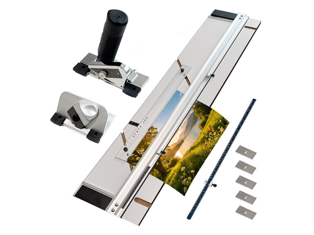 32in Mat Cutter for Framing with Precision Bevel & Straight Cutting Heads, Easy-to-Use Mat Board Cutter for Professional Picture Framing, Ideal for...