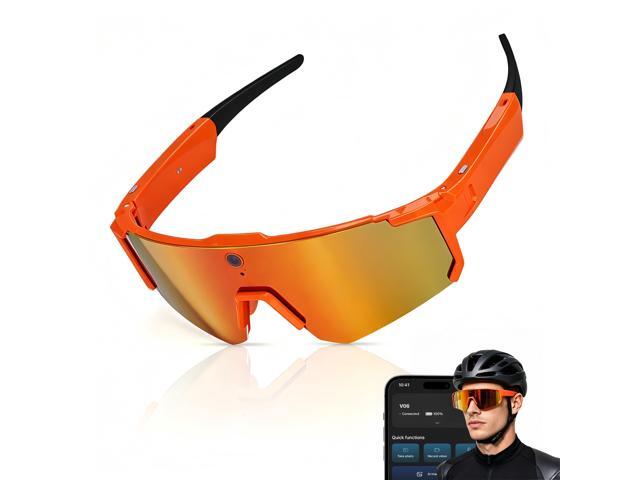 AI Smart Glasses with Camera, HD Stabilized Video Recording Glasses, Waterproof Bluetooth Sunglasses with Ai Assistant, Touch Control, UV.