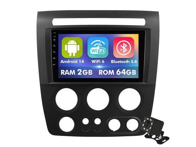 9 Inch IPS Touchscreen Android 14 Car Stereo for Hummer H3 2005-2010 with Wireless CarPlay & Android Auto 2+64GB Car Radio, Support WiFi 6,...