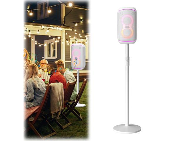 All-Metal Adjustable Speaker Stand for J-BL Partybox 120/320 (White) Heavy-Duty Pole Stand with Wide Base, Height Adjustable up to 36.22' (Stand...