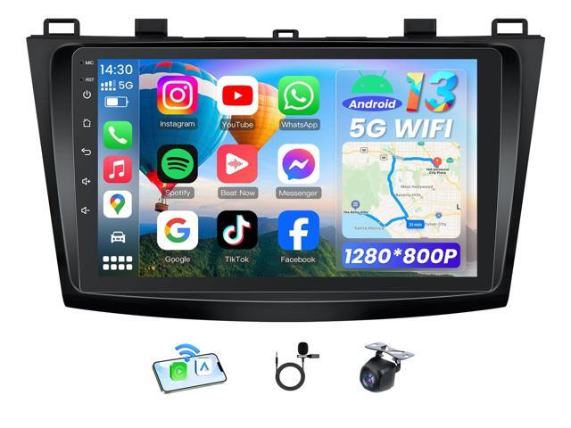 Car Stereo Radio for Mazda 3 2010 2011 2012 2013: 9 Inch 1280x800 Touchscreen Wireless CarPlay Android Auto - Fit for Bose System Online Upgrade.