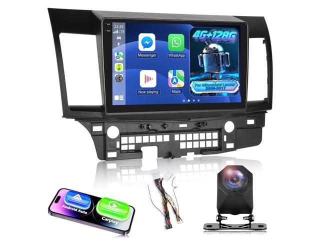 4G+128G Android 15 Car Stereo for Mitsubishi Lancer 2008-2017 (for Rockford System) with Wireless Carplay/Android Auto - 10 Inch HD Touchscreen.