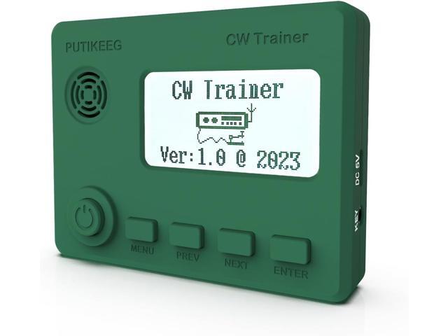 Mini CW Trainer Morse Code Trainer with Display, Moore Simo Wales Code Shortwave Radio Telegraph Key Car Key Learning CW Radio for Telegraph.
