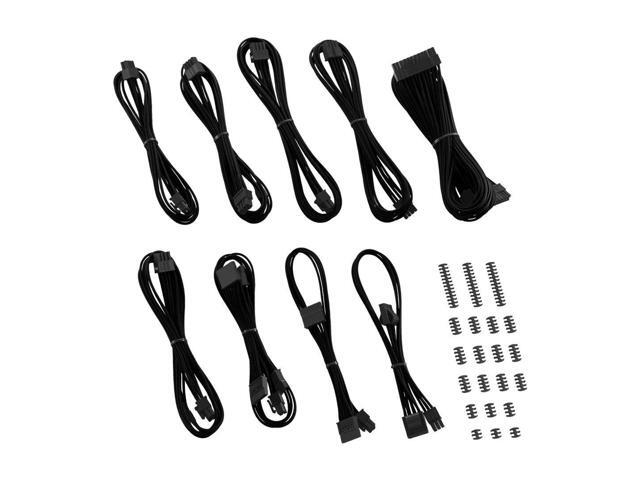 E-Series Classic ModFlex Sleeved Cable Kit for EVGA G/G+ / P/P+ / T (Black)